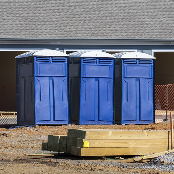 what is the maximum capacity for a single portable restroom in Braddock ND